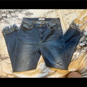 Free People Fringe Jeans